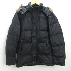 C■アディダス/adidas  フーディー 胸ロゴ刺繍 中綿/ダウンジャケット【M】黒/MENS■38【中古】■