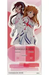 【中古】アクリルスタンド・アクリルパネル 式波・アスカ・ラングレー＆真希波・マリ・イラストリアス(白プラグスーツ/腕組) アクリルスタンド 「新世紀エヴァンゲリオン」 EVANGELION STORE限定