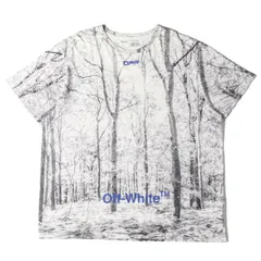OFF-WHITE オフホワイト Tシャツ サイズ:L リアルツリー柄 オーバーサイズ クルーネック Tシャツ 18AW ホワイト 白 トップス カットソー 半袖 ビッグサイズ ブランドのサムネイル