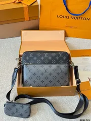 【今日特価】LV トリオ ブラックサムライ 3 ピース メッセンジャーバッグ（LV Trio Black Samurai 3 - piece Messenger Bag）-MM輸入1