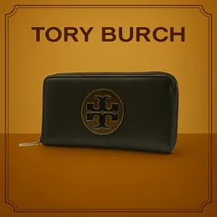 TORY BURCH トリーバーチ 長財布 ラウンドファスナー レザー ブラック 256814847 K105
