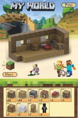 マイワールド　マインクラフト レゴ マグネットキューブ　磁石 木の小屋 80pcs