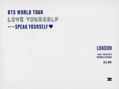【中古】輸入洋楽Blu-rayDisc BTS(防弾少年団) / BTS WORLD TOUR LOVE YOURSELF SPEAK YOURSELF LONDON 06.01-06.02.2019 WEMBLEY STADIUM [輸入盤]