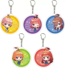 【中古】キーホルダー 全5種セット 「五等分の花嫁∽ アクリルキーホルダー 03.らいはコーデver. ミニキャライラスト」
