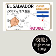 【コーヒーなのにジューシー⁉️】エルサルバドル　自家焙煎豆　約100g(8杯分)