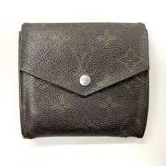 LOUIS VUITTON ルイ・ヴィトン モノグラム ポルトモネ・ビエ・カルトクレディ 三つ折り財布 Wホック M61660 ブラウン フランス製