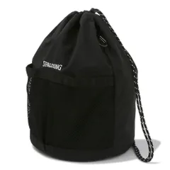 Color:ブラック [SPALDING] シューズバッグ キンチャクボールショルダー ブラック 50-023BK ワンサイズ