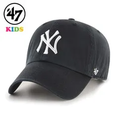 47 キャップ キッズ ヤンキース ブラック Yankees Kids '47 CLEAN UP 47brand MLB公式 春夏 秋冬 【MB】