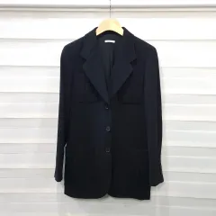 HERMES エルメスカラー　レディース　テーラードジャケット　金ボタン　42 中古・古着通販】HERMES (エルメス) ポケットロゴウールジャケット