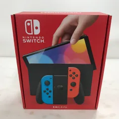 02w10266 Nintendo Switch ニンテンドースイッチ 有機ELモデル Joy-Con(L)ネオンブルー/(R)ネオンレッド ※未使用品  ゲームハード  【中古品】