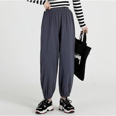 裾リブリラックスパンツ　グレー　メーカー希望小売価格3,900円