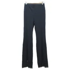 [美品•人気]PLEATS PLEASE白黒幾何学模様 フレアシルエットパンツ フレアパンツ レディース 黒[品番：JOKW0011875]｜REAL STYLE