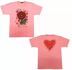 【中古】Tシャツ(男性アイドル) 草間彌生×大野智(嵐)デザイン チャリTシャツ ピンク Sサイズ 「24時間テレビ36 (2013年)」