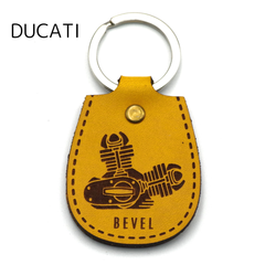 [NONINA] イタリアンレザー キーホルダー バイク用 FOR DUCATI ドカティ BEVEL 750GT 750SS 900SS 900MHR 860GT 750 Sport 900GTS 900 S2