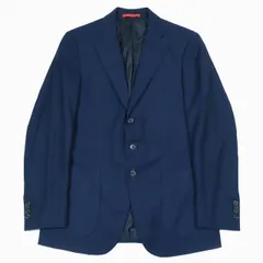 イザイア ISAIA ウール100％ テーラージャケット ブレザー 総裏 3B サイドベンツ 44 ネイビー/7YBA11 メンズのサムネイル
