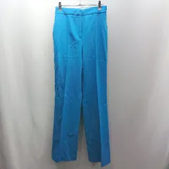 ◇ Θ ZARA ザラ タック入り ストレートパンツ サイズＸＳ ライトブルー系 レディース E  【1503050046985】