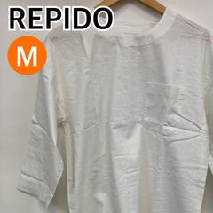 【新品】REPIDO リピード トップス 半袖 tシャツ ホワイト レディース  Mサイズ【CT1348】