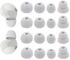 イヤーピース ソニー用 WF-1000XM5用 WF-1000XM4用 イヤホンキャップ イヤーチップ イヤホンカバー シリコン製 快適 フィット感 装着感向上 快適 水洗い可能 XM5イヤーピース XM4イヤーピース 【シルバー 4サイズ 8ペア