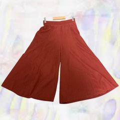 World wide republic　ワールドワイドリパブリック　ガウチョパンツ　オレンジ　レディース　2号　Mサイズ　キュロット　ワイド