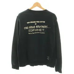 ソフネット SOPHNET. ザ イノウエブラザーズ THE INOUE BROTHERS 19AW スウェット トレーナー クルーネック 長袖 Vガゼット ロゴプリント バックプリント M 黒 ブラック /YTのサムネイル