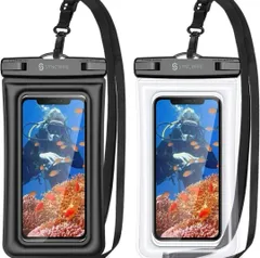 //SYNCWIRE スマホ防水ケース 黒＆透明・小物収納・新品未使用 ▪