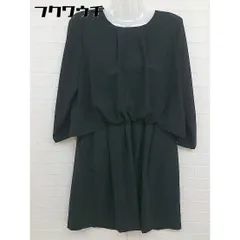 ◇ ◎ La TOTALITE ラ トータリテ 七分袖 膝丈 ワンピース ブラック レディース  【中古】 【1110140002792】