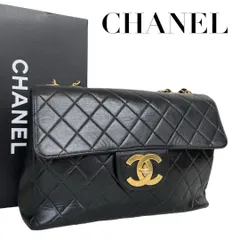 【価格交渉/質問大歓迎♪】シャネル　ラムスキン　デカマトラッセ　チェーンショルダーバッグ　黒　3428