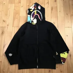 Giant multi camo シャーク パーカー Mサイズ shark full zip hoodie a bathing ape BAPEエイプ ベイプ マルチカモ NIGO 迷彩