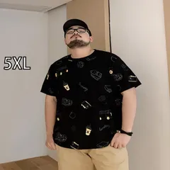 [5XL]秋冬 コーデ メンズ  服 シンプル ファッション オシャレ 大人 かっこいい 大きいサイズ ストリート 紳士服  ゆったり 半袖 T シャツ イン