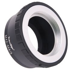 【数量限定】Haoge手動レンズマウントアダプタ向け42 mm m42マウントレンズをOlympusとPanasonicマイクロフォーサーズMFT m4 / 3 m43マウントカメラ