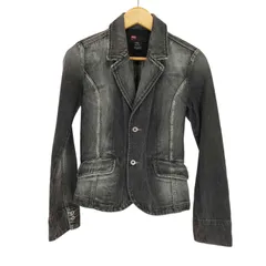 ディーゼル DIESEL ブラックデニム2Bテーラードジャケット レディース JPN：S のサムネイル