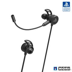 「在庫わずか」インイヤー ホリゲーミングヘッドセット for PlayStationR4 【PS5動作確認済】有線 ブラック【SONYライセンス商品】