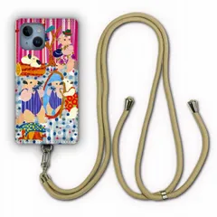 [iPhone12/iPhone12 Pro] スマホショルダー スマホケース iPhoneSE 第3世代 ケース 動物 アニマル柄 アイフォン15 14 13 12 SE 第2世代 スマホケース カバー ショルダーストラップ 肩掛け 斜め掛け おめかしアリク