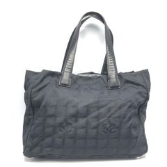 【中古】CHANEL ニュートラベルライン トートMM ブラック シャネル[10]のサムネイル