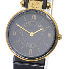 ヴァンクリーフ＆アーペル Van Cleef & Arpels ラ・コレクション 18901 ホワイトシェル K18イエローゴールド YG、純正尾錠、純正レザーベルト クオーツ レディース 腕時計