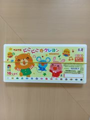 ぺんてる　にこにこ★クレヨン　クリアラベルまき　16色　未使用