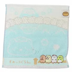 【メール便】すみっコぐらし ミニタオル ジャガードハンカチタオル ぬくぬく湯ごもり サンエックス 丸眞 汗拭きタオル キャラクター グッズ 
