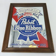 希少品！ Pabst Blue Ribbon パブスト ブルー リボン 茶額縁 希少品！ Pabst Blue Ribbon パブスト ブルー リボン 茶額縁