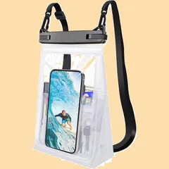 数量限定 Max Max Pro Android全機種に対応 Pro 11 12シリーズ 13 14pro 海 iPhone For 最大7.2インチ対応 ネック・肩ストラップ 新版 プール 完全密封 左右二重ロック保護 お風呂用 ID認証対応 釣り 指紋・タ