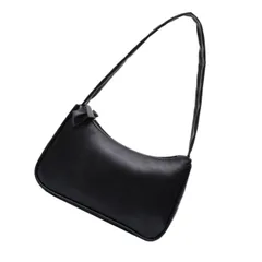 21X14.5X8CM_ブラック CALLARON ショルダーバッグ レディース 小型ハンドバッグ ワンショルダーバッグ シンプルおしゃれ 小さめ 肩掛けバッグ レザー 撥水 軽量 通勤バッグ