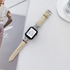 新品未使用品 591030384041 Apple Watch パステルカラー フェイクレザー バンド 38/40/41mm　ベージュ
