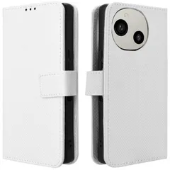 AQUOS R10 / R9 ケース 手帳 SH-51F SH-51E チェック柄 手帳 ケース 【Color】ホワイト