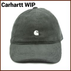 Carhartt WIP カーハート ダブリューアイピー キャップ コットンコーデュロイ素材 シンプル 6パネル Cロゴ刺繍入り アジャスターでサイズ調節可能 グリーン HARLEM CAP メンズ 新品未使用