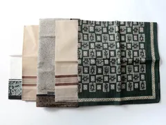 ランセル レノマ他 ハンカチ 5点セット 未使用 ブランド まとめて 大量 小物 若干ダメージ有 メンズ 【中古】