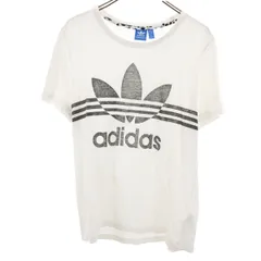adidas Originals アディダスオリジナルス トレフォイルロゴ 半袖 Tシャツ L ホワイト レディース 古着