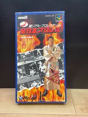 超リアル・プロレスゲーム 全日本プロレス スーファミ SFC ソフト mEE085 ● ★