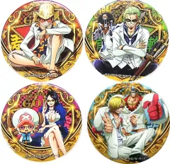 【中古】バッジ・ピンズ(キャラクター) ルフィ/ゾロ＆ブルックス/ロビン＆チョッパー/サンジ＆フランキー 輩～YAKARA～缶バッジ4個セット 「ワンピース FILM GOLD」 セブンイレブン限定 第2弾 前売り券特典