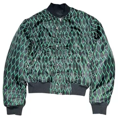 KENZO×H&M(ケンゾー×エイチアンドエム) Reversible Bomber Jacket リバーシブル ボンバー ジャケット S ブラック×グリーン コラボ MA-1 ブルゾン