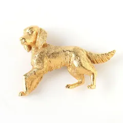 希少 バーバリー 珍品 フォックス 狐 FOX ブローチ 犬 dog