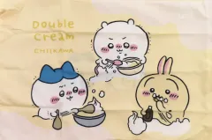 【中古】抱き枕カバー・シーツ・ブランケット ちいかわ＆ハチワレ＆うさぎ(Double cream) 枕カバー 「ちいかわ なんか小さくてかわいいやつ×しまむら」